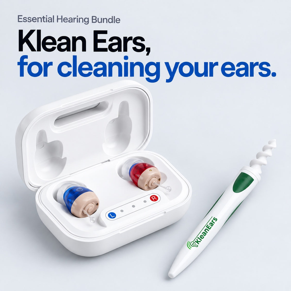 Essential Hearing Bundle. Klean Ears, for cleaning your ears